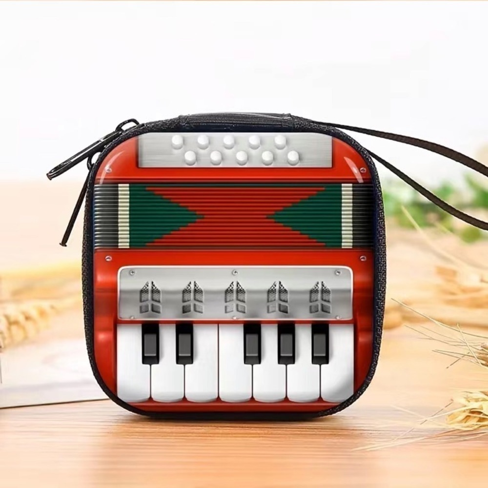 Metal Vintage Pattern Zipper Coin Purse, Mini Key Case Or Earphone Bag